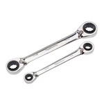 Husky Ratcheting Wrench Sae Quad Drive Reversible Offset Box End (2-PIECE). Fixed Price $50.13.