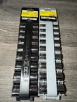 Nos Craftsman Socket Sets 3/8 Drive Deep Sae & Metric 6PT Usa 34443, 34439. Fixed Price $99.00.