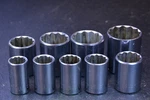 Husky Usa 1/2" Drive Shallow Metric 12 Point 9 Sockets. Fixed Price $50.00.