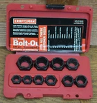 Craftsman 10-PC Damaged Bolt/nut Remover Set. Fixed Price $42.95.