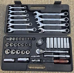 --clean-- Metrinch 48-PIECE Wrench Socket Tool Set, Super-clean! 47 Pieces +case. Fixed Price $399.00.