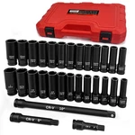 Wett 1/2" Drive Impact Socket Set 29 Piece Deep Extension Bar Cr-v Steel. Fixed Price $65.50.