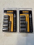 2-DEWALT Max Impact 6PC Drive Sae Socket Set 3/8"- 5/8" W/extension. B 0701. Fixed Price $24.99.