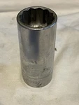 Snap On Tools 1/2" Drive 1-1/16" 12PT Deep Chrome Socket SVS-341. Fixed Price $16.99.