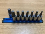 Matco Tools Piece 3/8" Drive Metric Opti-grip Hex Bit Socket Set SBXYM8OGB. Fixed Price $100.00.