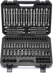 107PCS Master Bit Set Sae Metric Torx Hex Ball End Long 1/4 3/8. Fixed Price $129.99.