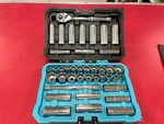 Duratech 3/8"DRIVE Socket Set Sae And Metric Ratchet #DTMTSS040*NIB*. Fixed Price $35.99.