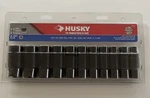 Husky 1/2" 6 Pt Sae 11 Piece Deep Impact Socket Set 44109. Fixed Price $30.00.