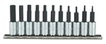 Proto J4770-11 1/4" Dr. Piece Sae Hex Bit Set 1/16" 5/16" Usa. Fixed Price $134.75.