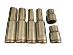 5 Kobalt Deep Sockets 4 Red Line 1 Blue. Fixed Price $7.96.