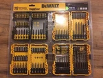 Dewalt Pc Drill Driver Bit W/ (4) Tough Cases - DWA24CASE2 /DWA100SET. Fixed Price $110.00.