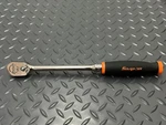 Snap-on Tools 3/8" Drive Orange Soft Grip Long Fixed Head Ratchet FHL80O Usa New. Fixed Price $144.00.