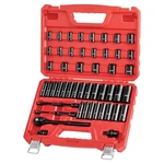 50 Pc 3/8" Drive Impact Socket Set Standard Sae 5/16 To 3/4 In Metric 8-22 Mm. Fixed Price $36.65.