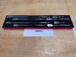 Snap-on Tools New 8PC 3/8" Drive 100 Tooth Fixed & Flex Head Ratchet Foam Sets. Fixed Price $1699.95.