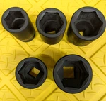 5 Stanley Sae Heavy-duty Professional Impact Sockets, Chrome Moly, *new*. Fixed Price $100.00.