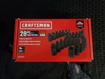 503627 - Craftsman CMMT42031 28 Piece "1/2 Drive Impact Socket Set. Fixed Price $115.00.
