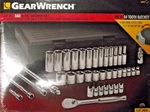 Gearwrench 39 Piece 3/8" Drive Point Sae Standard Deep Socket Set 80567. Fixed Price $80.00.