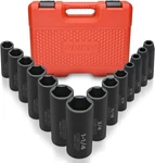 Neiko 02476A 1/2" Impact Socket Set, 14 Piece Point Standard Im.... Fixed Price $69.17.