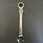 Husky Flex Head Ratcheting Combination Socket Crescent Wrench HFRW15MM. Fixed Price $9.99.