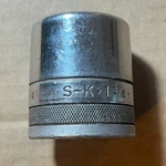 S-k Sk Tools 47144 , 1-3/8" Shallow Socket 3/4" Drive 12PT Chrome Knurled. Fixed Price $15.00.