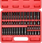 Mixpower 50 Pieces 1/4" Dr. Impact Socket Set, Without Accessories, Black. Fixed Price $49.99.