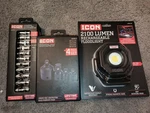 Icon Joint Socket 5-13MM, Impact Adapter Set, 2100 Lumen Floodlight. Fixed Price $125.00.