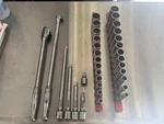 Set Of Snap On Sae 1/2 Drive Tools 12 Pt SL80A SN18M 313SWYA 313SWA 305ASX. Fixed Price $799.99.