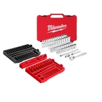 53-PIECE Sae/metric Ratchet Socket Set W/ Trays 1/4 & 3/8 Drive New. Fixed Price $141.60.