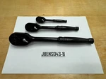 Snap-on Tools New 3PC Mix Drive Industrial Finish Fixed Head Ratchet Set RATG80. Fixed Price $399.95.