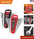 30-PIECE Combination Wrench Set Open End With Organizer Professi.... Fixed Price $117.05.