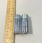 Wright Socket Deep Well 2 Pc 9/16" & 5/8" 3/8" Drive Point Usa. Fixed Price $5.00.