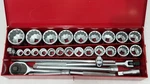 Proto J55104A 3/4 Drive Socket Set 29 Pc 12 Point 7/8 2-3/8 Sae Asme Usa. Fixed Price $1498.50.