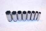 Mac Tools Chrome Deep Metric Socket Set 1/4" Dr 8PC. Fixed Price $99.00.