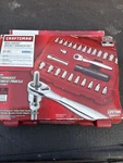 Sexy Sears Craftsman Nos 27PC Max Axess Socket Wrench Set 32818 Pass Thru 1/4. Fixed Price $229.00.
