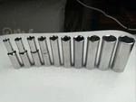 Craftsman 10PC 1/4 Drive 6PT Deep Sae Sockets, 3/16IN. 9/16IN., S-af Series. Fixed Price $23.00.