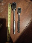 Vtg Husky Black&chrome Ratchet 1/2"DRIVE 24800 10" LONG+3/8" 22800 7 3/4". Fixed Price $22.00.