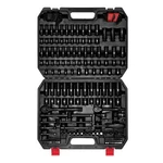 Ementol 189-PIECE Impact Socket Set, 1/4" & 3/8" Drive Metric And Sae Sizes, .... Fixed Price $147.28.