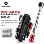 West Biking Bike Repair Tool Kit Ratchet Wrench Quick Release Socket Tire Lever. Fixed Price $21.59.