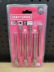 Craftsman Ball End Hex Bit Socket Set Sae 1/4" 3/8" Drive Long 6-PIECE CMMT42606. Fixed Price $24.69.