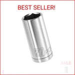 Powerbuilt 1/2 Inch Drive X 27MM Metric Deep Socket, 6 Point, Chrome-vanadium Ma. Fixed Price $12.94.