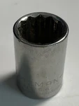 Craftsman G2-44238 19MM 1/2 Drive Socket, 12PT, Size Usa. Fixed Price $11.99.