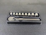 #BO641 Snap On 210RAFSMA 1/4" Drive 10PC Metric Low Profile Ratchet & Socket Set. Fixed Price $199.95.