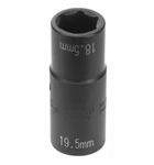Grey Pneumatic 2189D 1/2" Dr 18.5MM X 19.5MM Damaged Nut Flip Socket. Fixed Price $22.00.