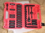 Sedy 96PC 3/8" Drive Socket Set Sae Metric 8-22MM 5/16-3/4 Tool Kit Missing Some. Fixed Price $19.00.