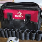 1/2 Air Impact Wrench Deep Socket Set Cp, Husky, Pittsburg, Meccion. Fixed Price $164.00.
