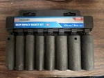 Jobsmart 1/2 In. Drive Sae Deep Impact Socket Set, 8 Pc.. Fixed Price $25.00.