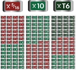 180 Pieces Stickers & Decals Socket Wrench Size Labels. Fixed Price $10.09.