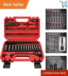 64-PIECE Impact Set Chrome Vanadium Deep Shallow Ratchet. Fixed Price $41.98.