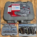 Nos Sears Craftsman Usa 11PC. 1/4 Metric 5MM-13MM 6PT. Socket Ratchet Set 34861. Fixed Price $53.95.