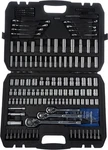 Amazon Basics Mechanic's Socket Tool Set With Case, 201 Piece, Black, Silver. Fixed Price $94.85.